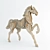 Elegant Equine Plywood 3D model small image 1