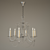 Elegant De Majo Crystal Chandelier 3D model small image 1