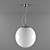 Adria Collection: White & Chrome 2-Model 200x50 Pendant 3D model small image 1