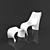 Versatile Polyurethane Chair 3D model small image 1