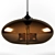 Ethereal Glow Chocolate Chandelier 3D model small image 1