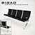 Bigao Link Chair - Sleek and Stylish Seating Solution 3D model small image 1