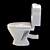 Sanita Luxe Classic Toilet Bowl 3D model small image 3
