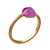 Glistening Amethyst Gold Ring 3D model small image 1