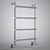 Sleek Chrome Towel Warmer 3D model small image 1