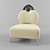 Elegant Lounge Chair: Kreslo Creazioni 3D model small image 2