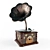 Vintage Gramophone: Classic Sound Nostalgia 3D model small image 1