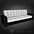 Modern Leather Sofa 3D model small image 1