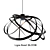 Glowing Blossom Chandelier 3D model small image 1