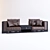 Lamborghini Luxury Lounge Sofa 3D model small image 1