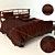 Cozy Dream Bed: Luxury Bedding Set 3D model small image 1