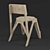 Sleek and Functional Bone Chair 3D model small image 2