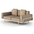 Beige 3-Seater Sofa: Ikea PS 2012 3D model small image 1