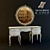 Eternal Elegance: Signorini &coco Vanity Table with Mirror 3D model small image 1