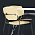 Sleek Swedese Olive Chair & 
Desiree Table Set 3D model small image 2