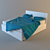 Sleek and Sturdy: Ikea MALM Bed 3D model small image 1
