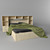 Optima Bed - Complete Set with Bedding 3D model small image 1