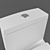 Granada Toilet: Luxurious, Elegant, and Functional 3D model small image 3