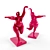 Elegant Ballerina Statue 3D model small image 1