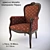 Italian Luxury Armchair: Morello Gianpaolo 3D model small image 1