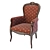 Italian Luxury Armchair: Morello Gianpaolo 3D model small image 2