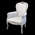 Italian Luxury Armchair: Morello Gianpaolo 3D model small image 4