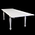 Luxury Italian Style: Bamax Canova&Rialto Dining Table 3D model small image 4