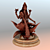 Lakshmi Copper Statue: Goddess of Abundance 3D model small image 1