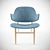 Kofod-Larsen Designer Easy Chair 3D model small image 2