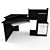 Corner Computer Desk. Precision Built. 3D model small image 2