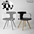 T14 Tolix Chair: Vintage Style Seating 3D model small image 1