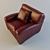 Sleek and Stylish Panther Armchair 3D model small image 2