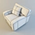 Sleek and Stylish Panther Armchair 3D model small image 3
