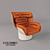 Luxury Colombo Joe Cesare Chair 3D model small image 1