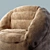 Cozy Cloud Bag Chair 3D model small image 2