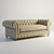 Elegant Chesterfield Sofa 3D model small image 1