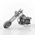 Metallic Motorbike Toy 3D model small image 2