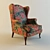 LARGO Classic Armchair 3D model small image 1