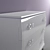 Serenissima White Chest of Drawers 3D model small image 3