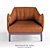Elegant Blossom Armchair by Bernhardt 3D model small image 2