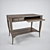 Classic Style Computer Desk 3D model small image 1