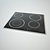 Sleek and Compact Electrolux Cooktop 3D model small image 1