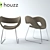 Sleek Houzz Modern Chair 3D model small image 1