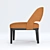 Elegant Minotti Owens Chair 3D model small image 3