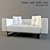 Modern White Two-Seater Sofa 3D model small image 1