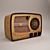Vintage VEF Super M557 Radio 3D model small image 1