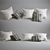 Sofa Decor Cushions 3D model small image 1