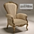 Elegant Guisti Portos Armchair 3D model small image 1
