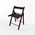 Sleek Terje Folding Chair 3D model small image 1