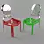 Transparent Modern Ghost Chair 3D model small image 2